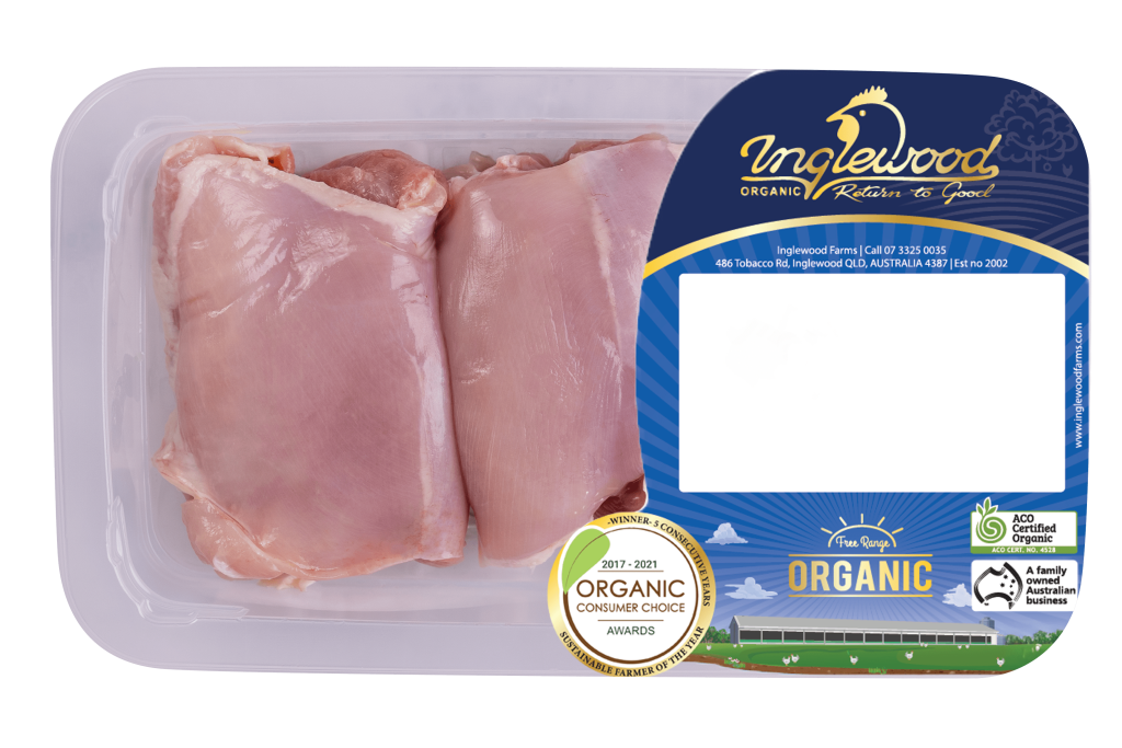 Organic Chicken Thigh – Snap Frozen for Freshness - Inglewood Certified Organic