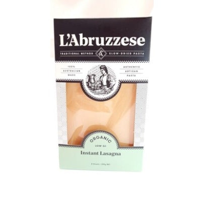 L’Abruzzese Lasagne Sheets – Made with Certified Organic Australian Wheat