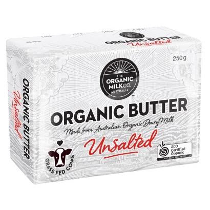 Organic Milk Co Butter Unsalted 250g