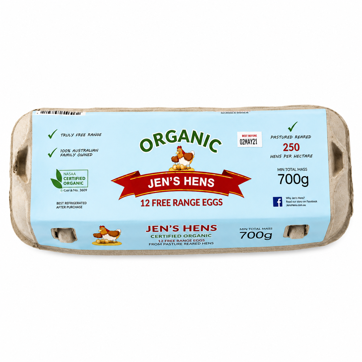 Jen’s Hens Eggs - Dozen - Organic