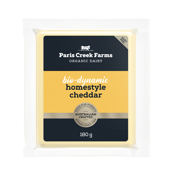Paris Creek Organic Signature Cheddar Cheese 180g