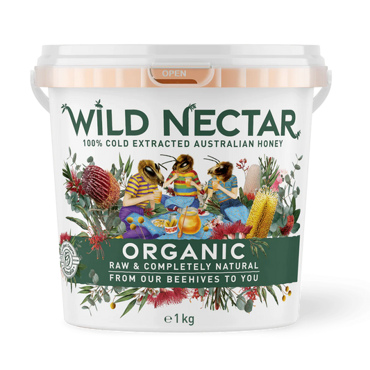 Certified Organic Raw Honey – 1kg - Wild Nectar