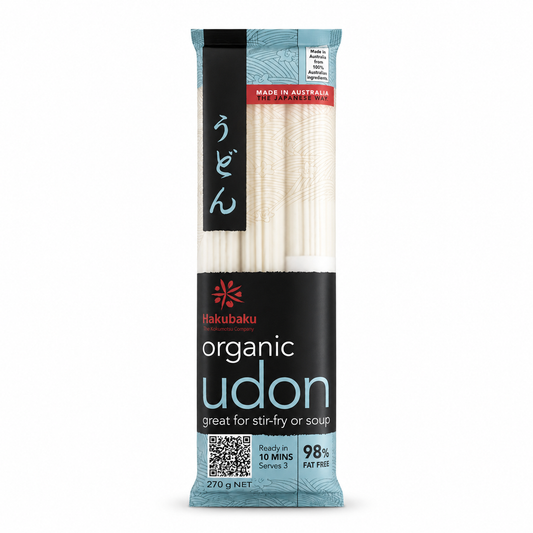 Certified Organic Udon Noodles – 270g