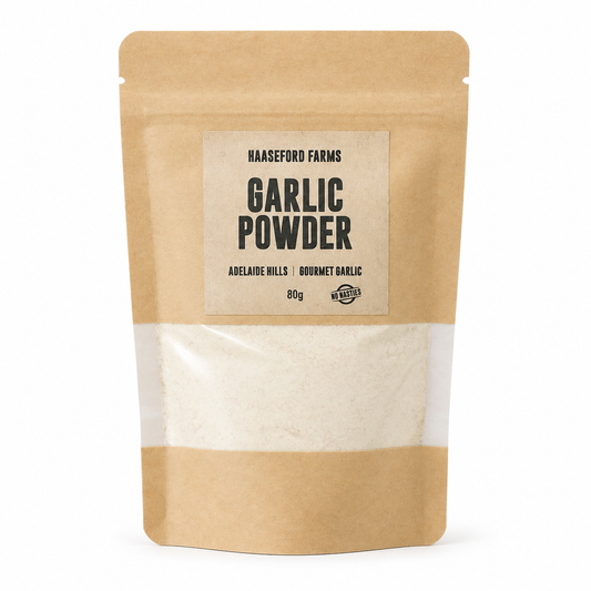 Certified Organic Garlic Powder 80g – Haaseford Farm