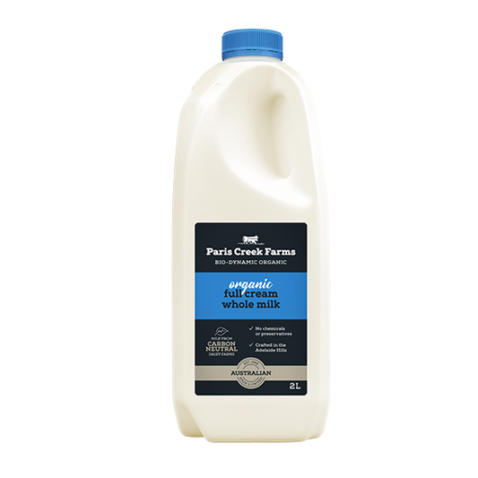 Paris Creek Bio-Dynamic Full Cream Whole Milk – 2L