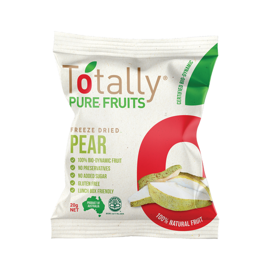 Freeze Dried Organic Pears 20g - Totally Pure Fruits