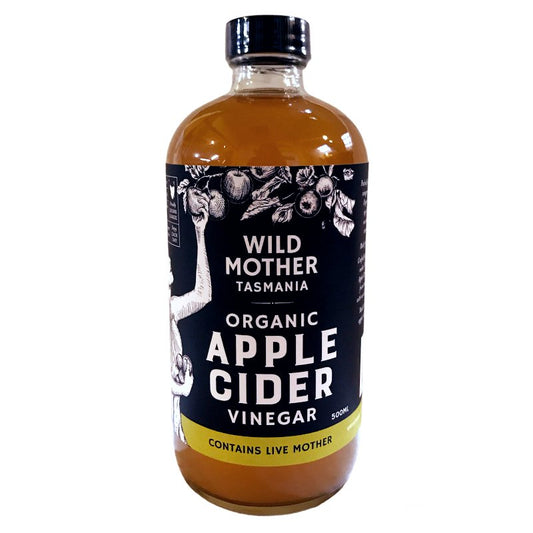 Certified Organic Apple Cider Vinegar – Raw & Unfiltered (With the Mother) – 500ml