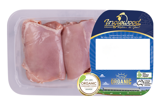 Organic Chicken Thigh – Snap Frozen for Freshness - Inglewood Certified Organic